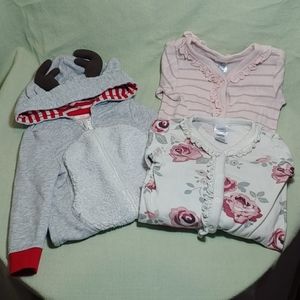 8 piece 12 month pajama bundle